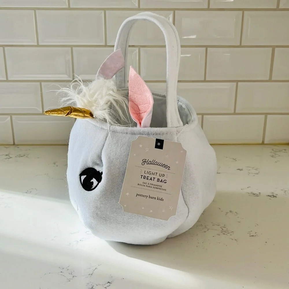 Pottery Barn Kids Light Up Unicorn Treat Bag